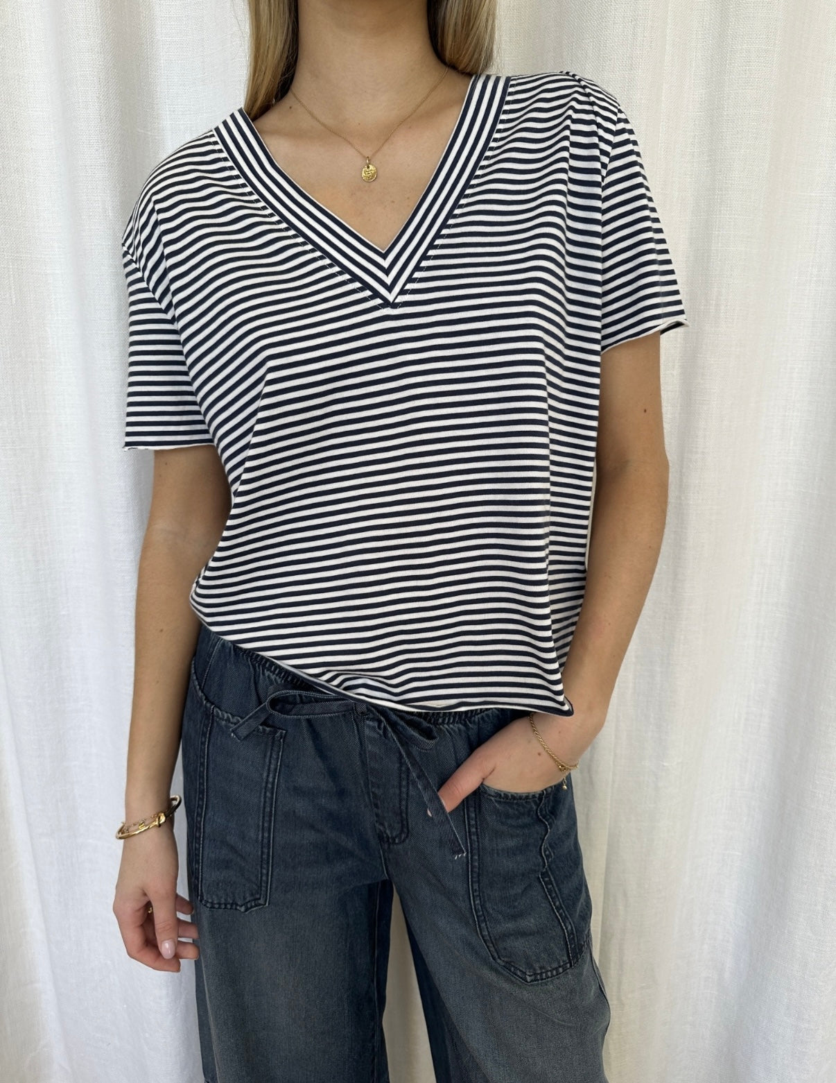 Kacey Stripe Tee