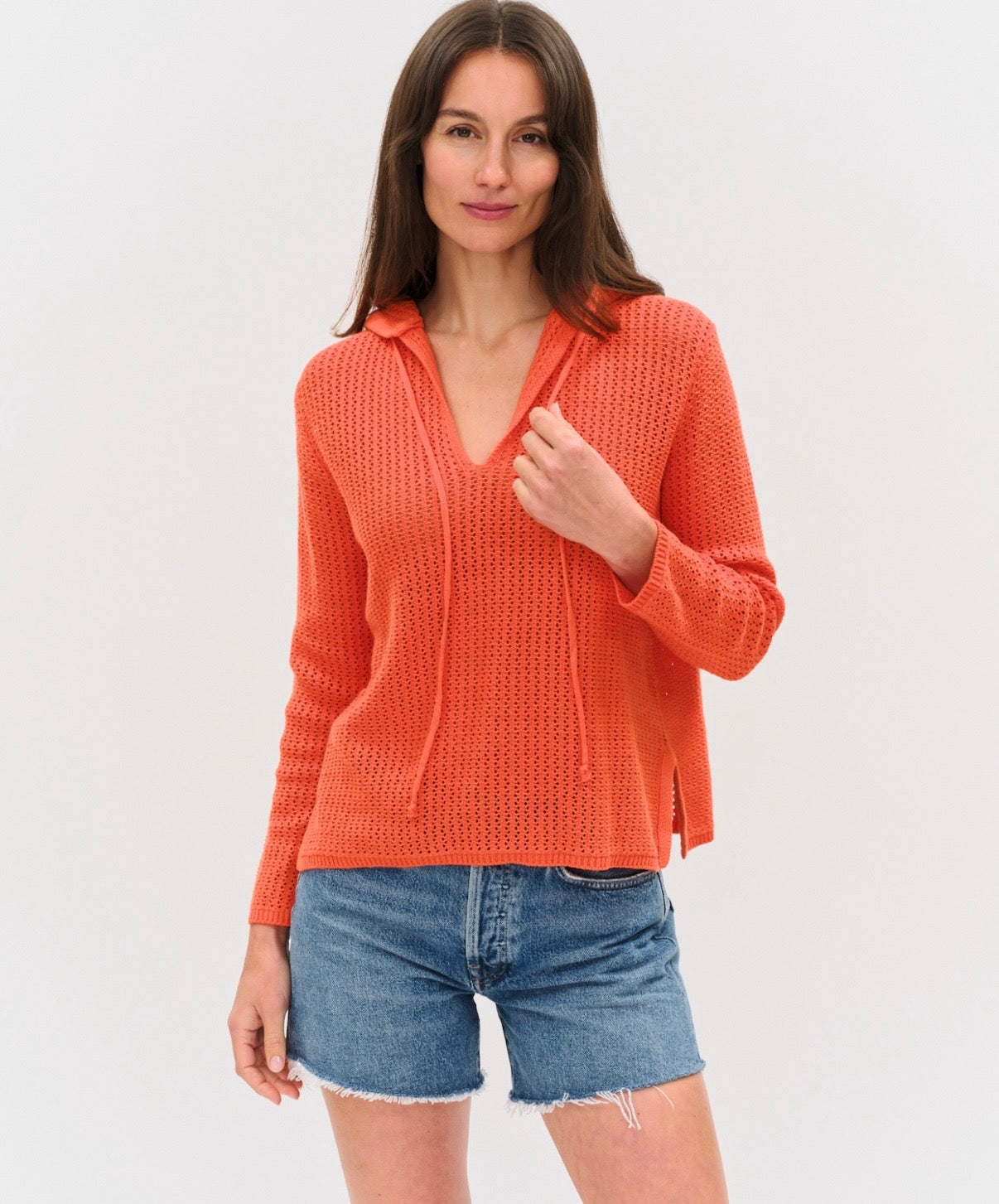 Crochet Knit Hoodie