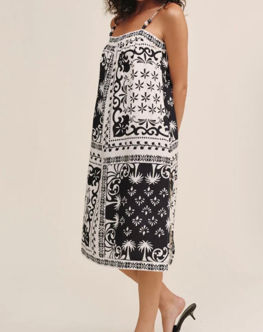 Tropical Midi Dress