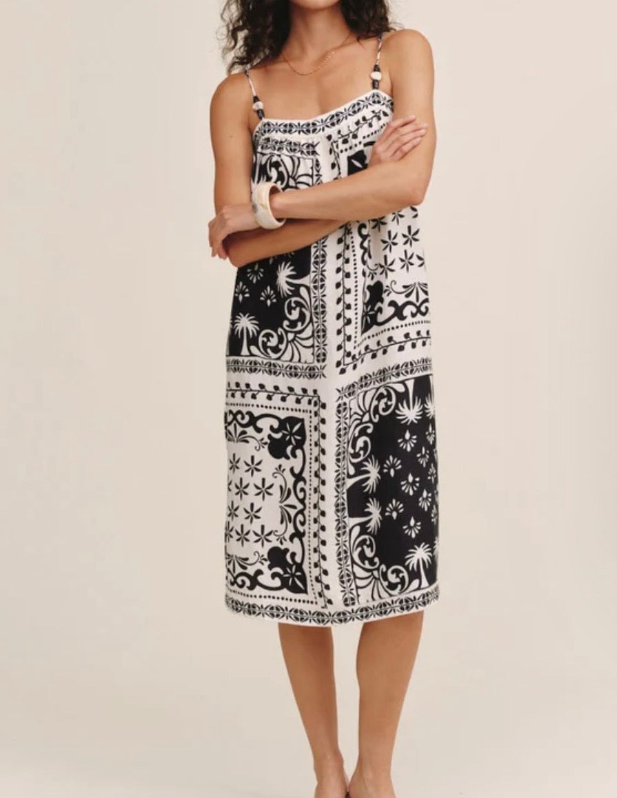 Tropical Midi Dress