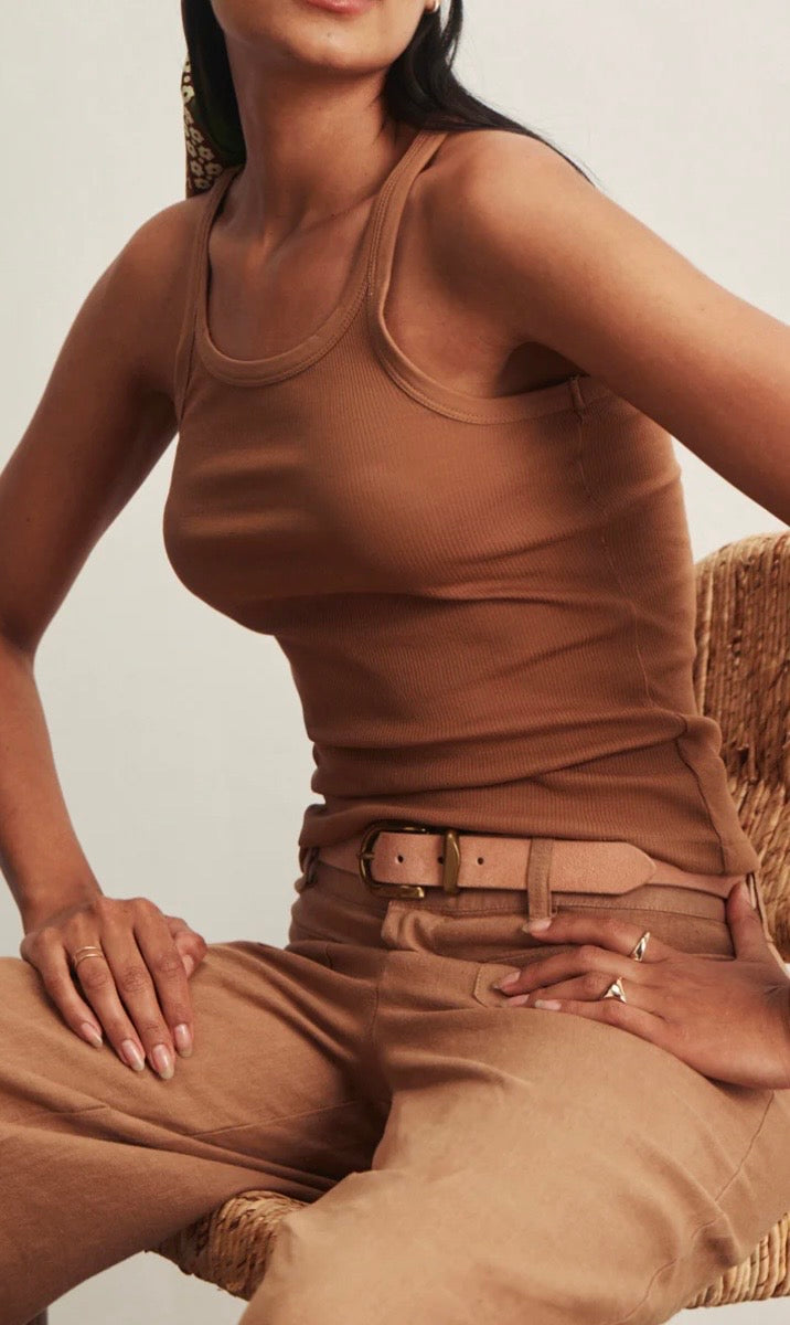 Marine Linen Wide Leg Trouser