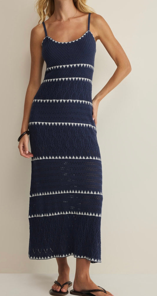 Catamaran Stiped Maxi Dress