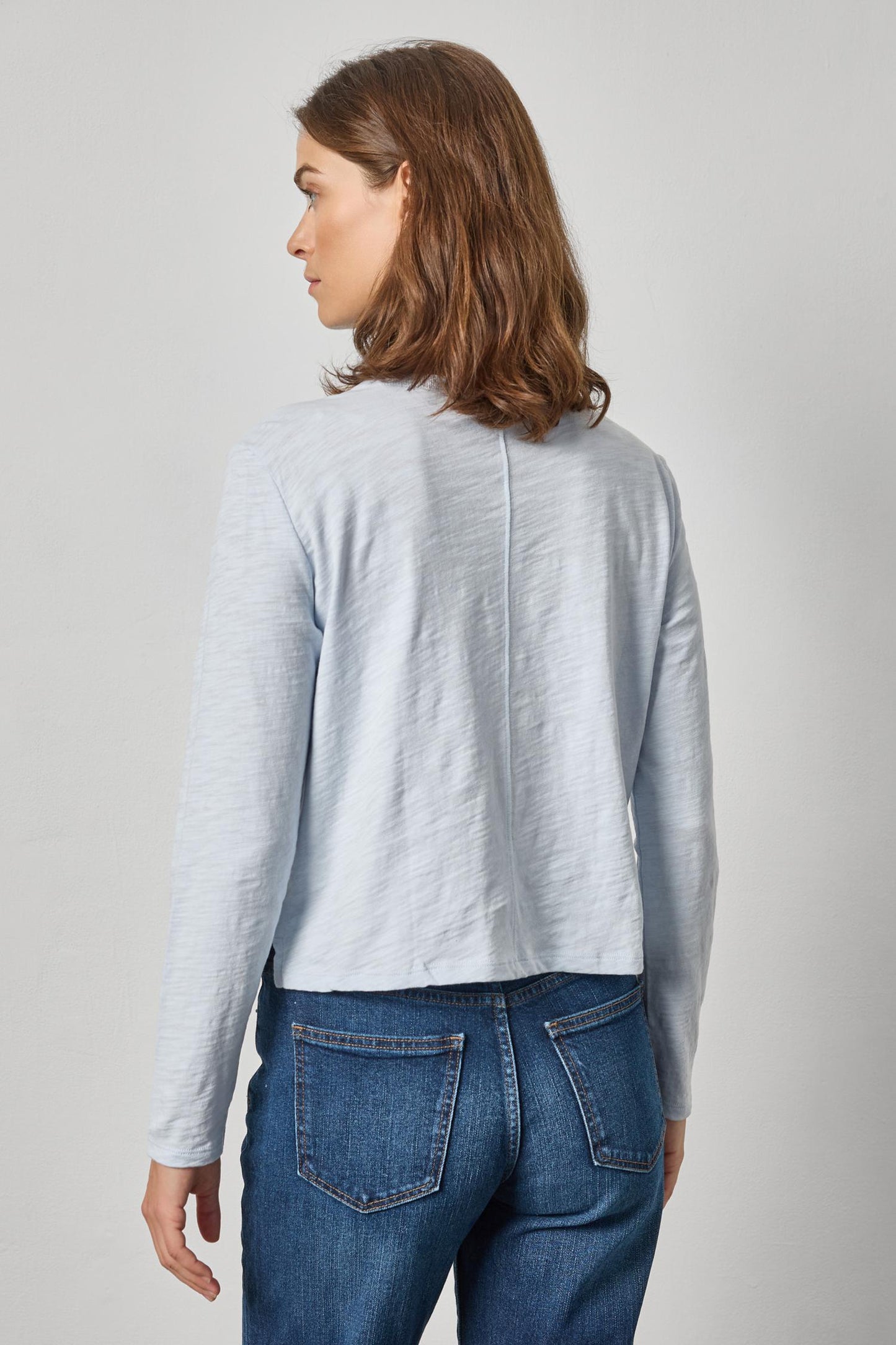 Long Sleeve Cropped BF Tee