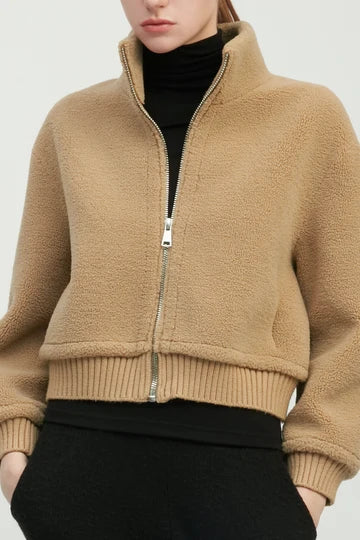 Teddy Sherpa Crop Bomber
