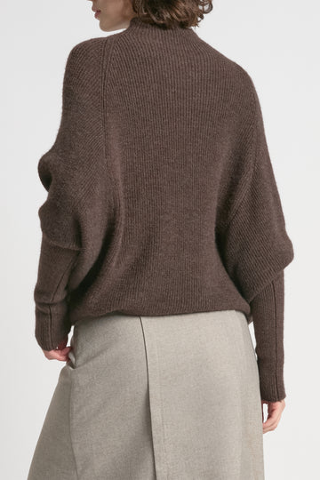 Mockneck  Batwing Sleeve Sweater