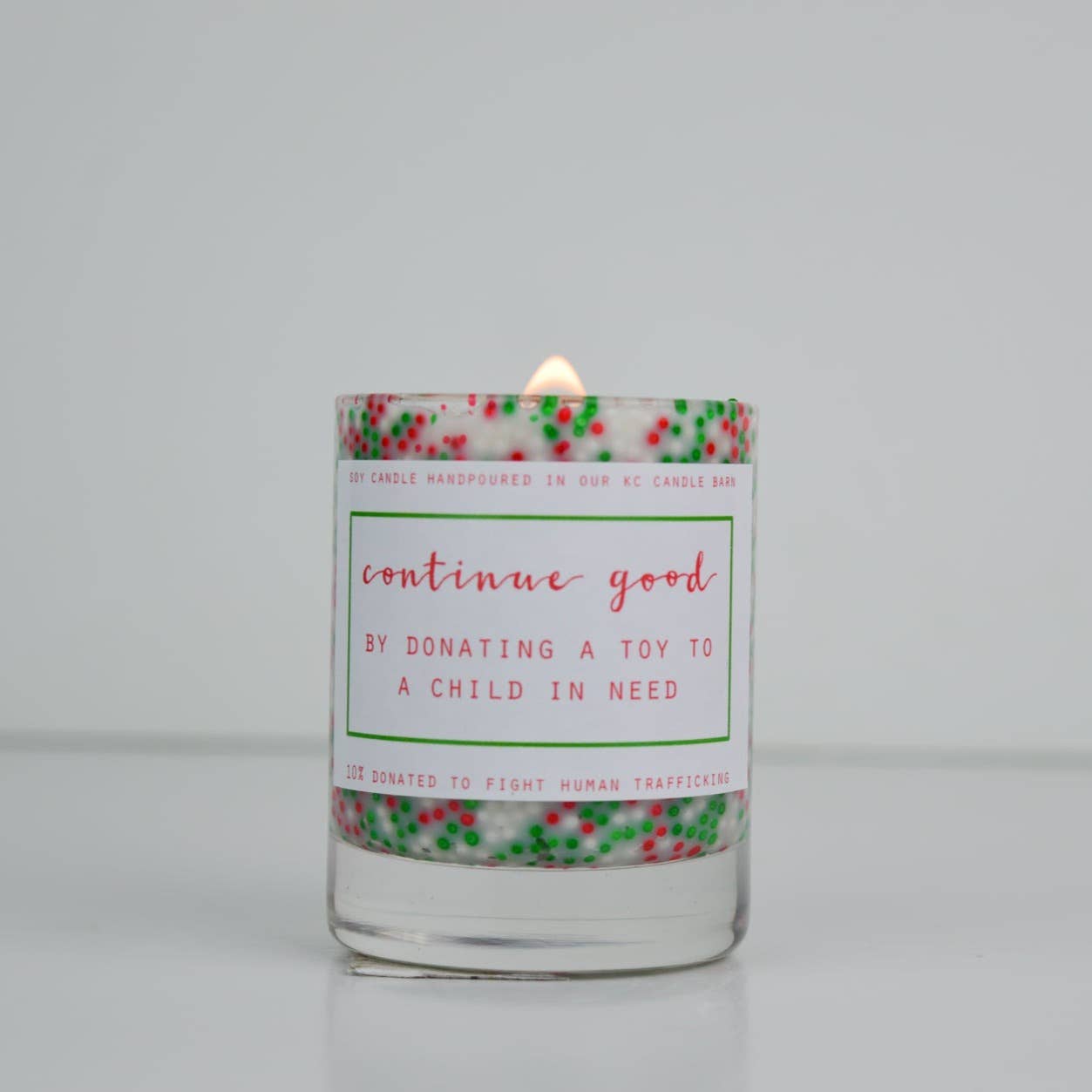 Mini Merry Christmas Candle