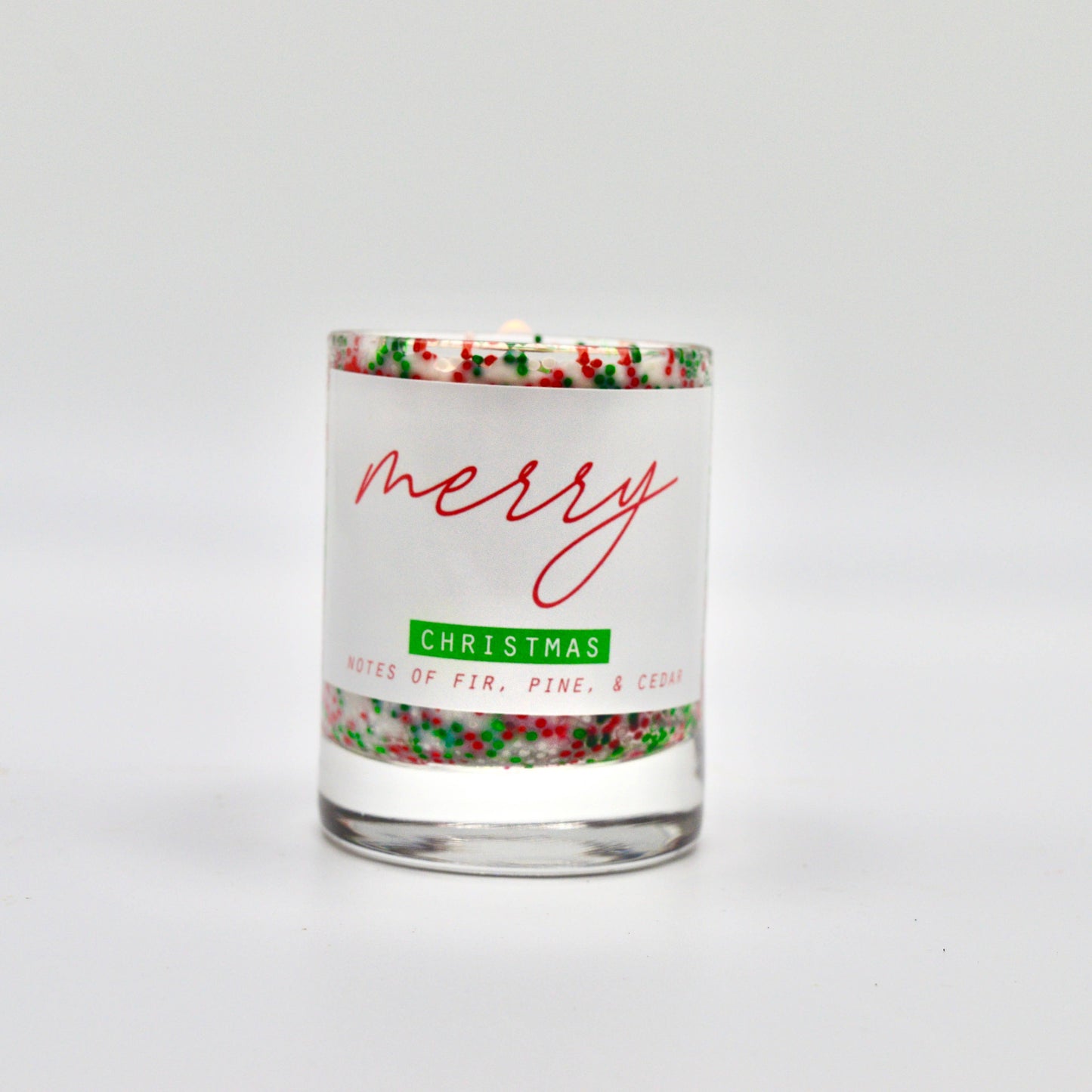 Mini Merry Christmas Candle