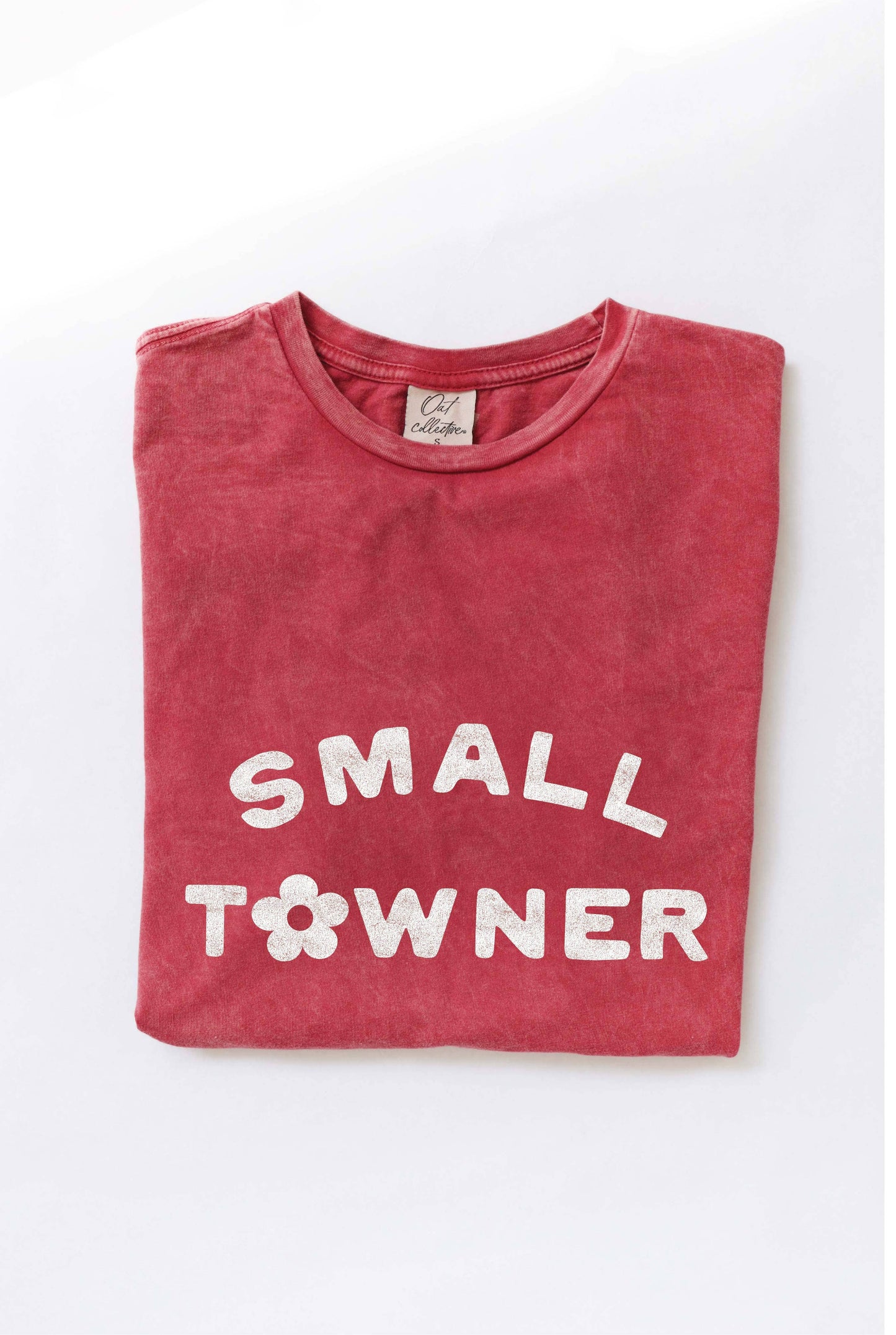 SMALL TOWNER Mineral Washed Graphic Top