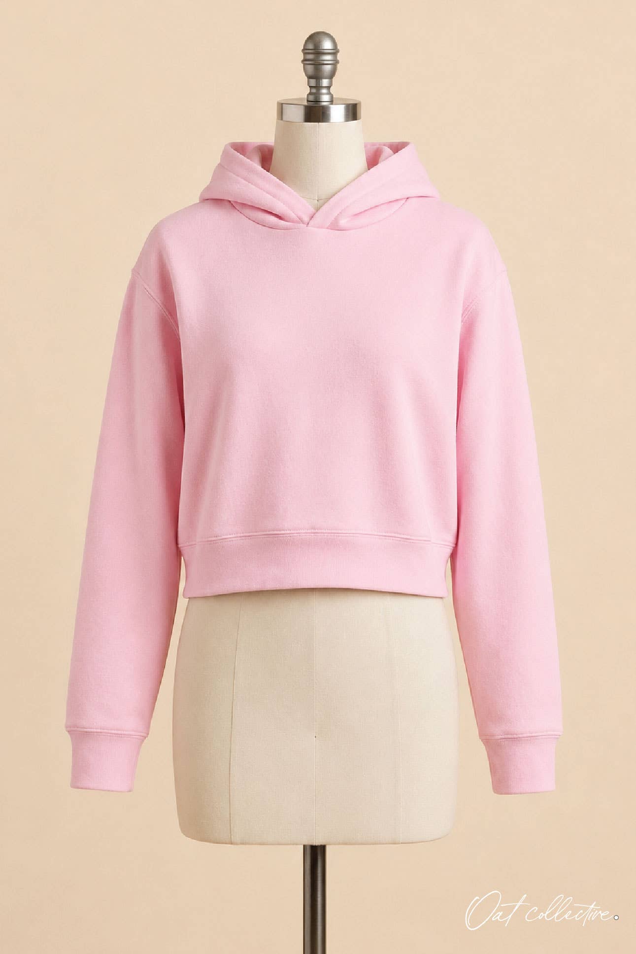 Premium Basic Cropped Hoodie Pullover Sweatshirt