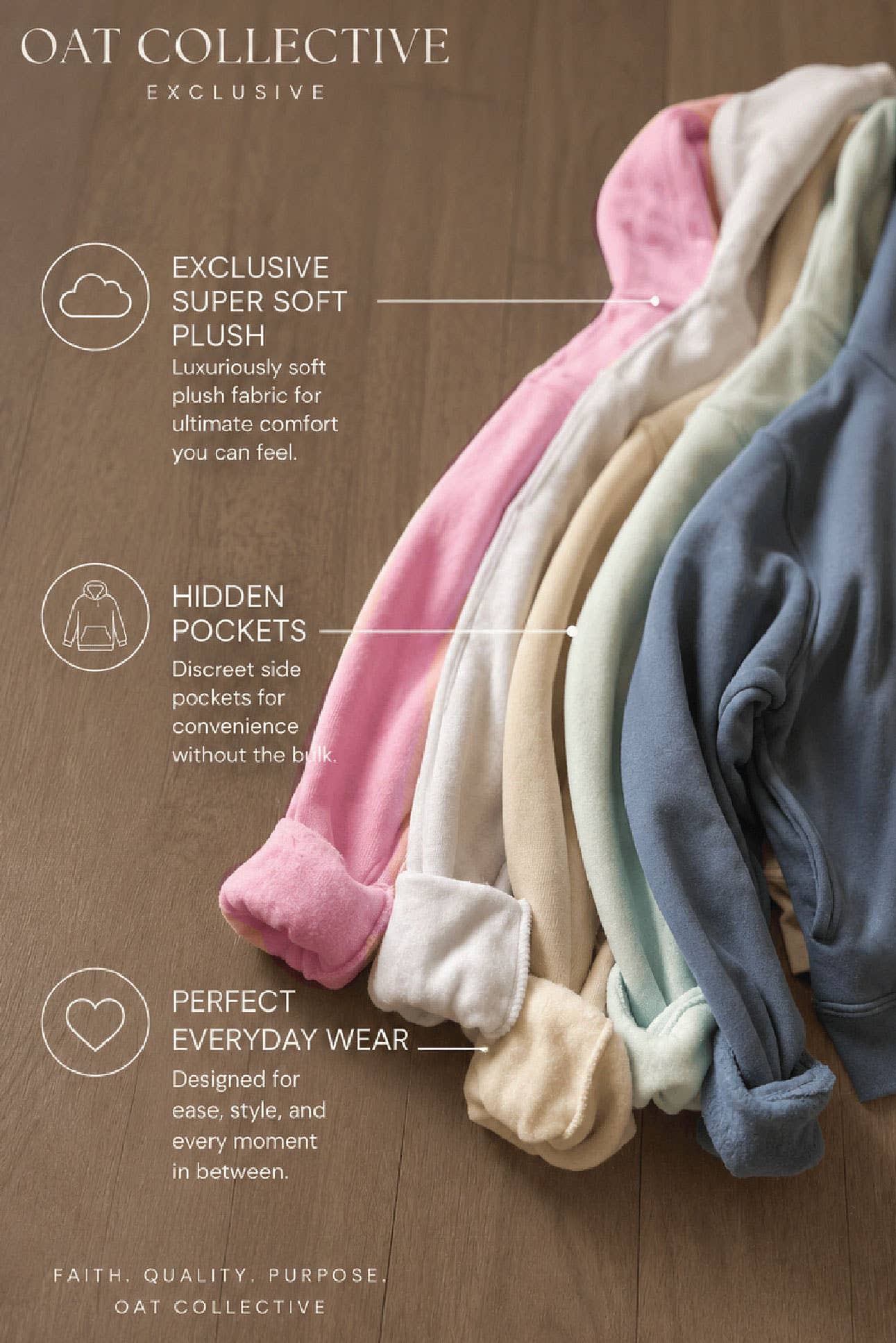 Premium Basic Cropped Hoodie Pullover Sweatshirt