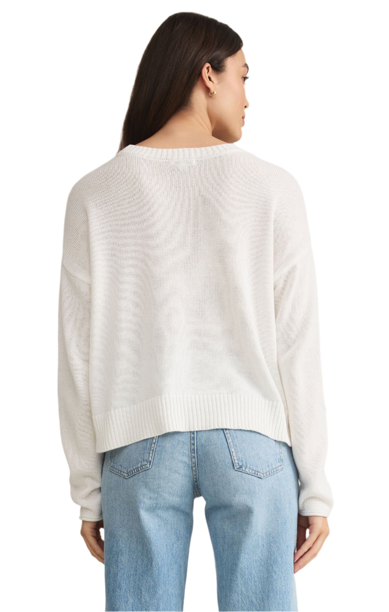 Lian Long Sleeve White Tee