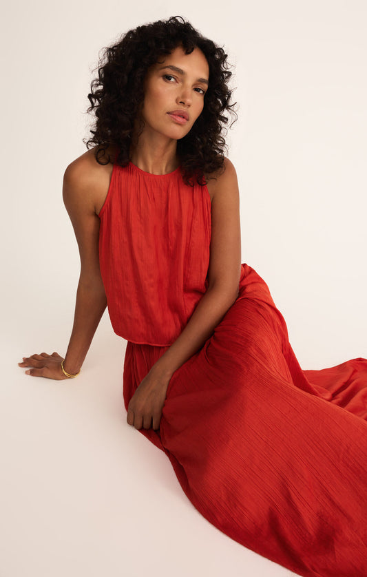 Nicoline Crinkle Midi Skirt