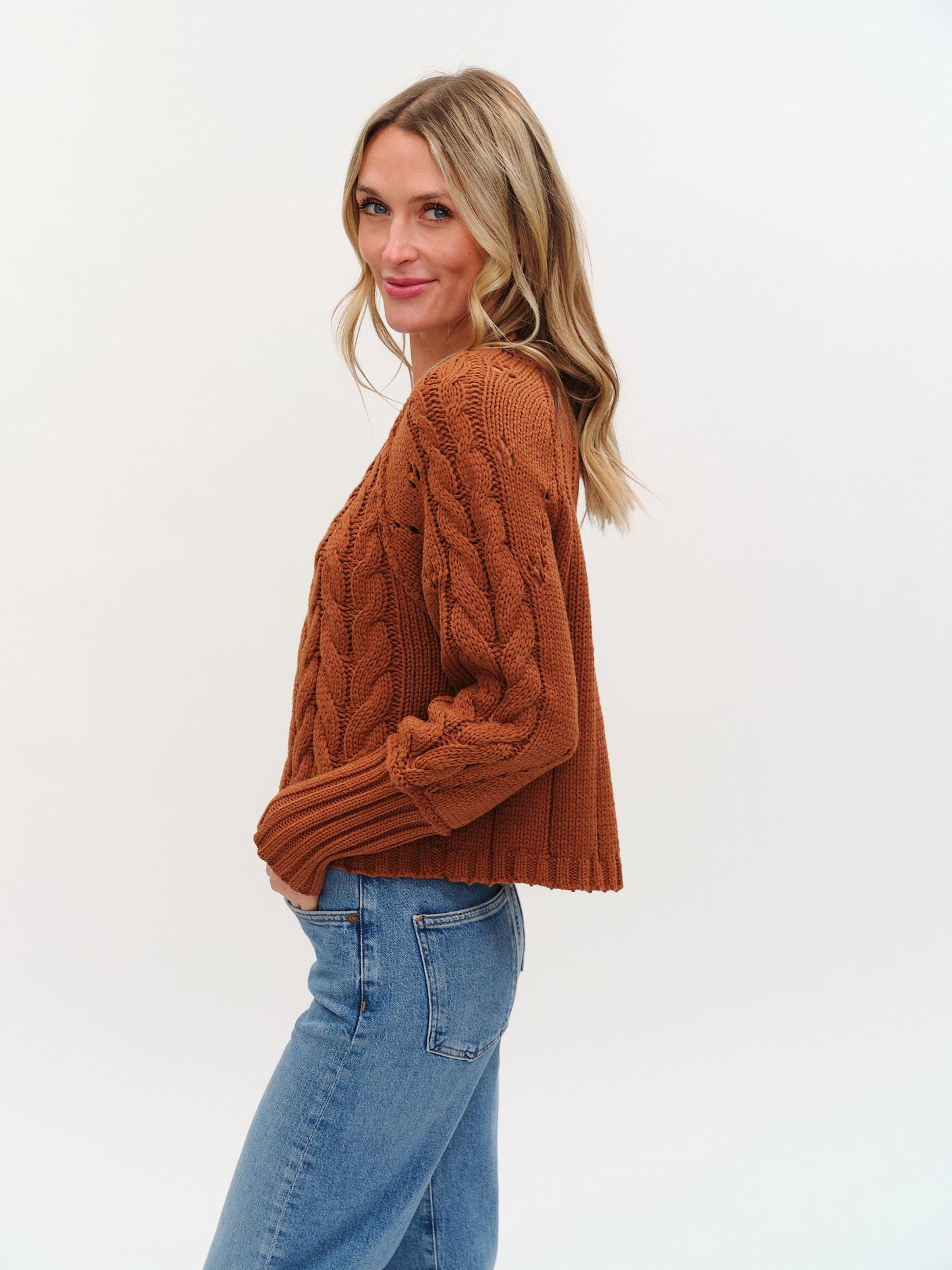 Alexa Cable Knit Sweater