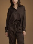 Clara Button Down Satin Top